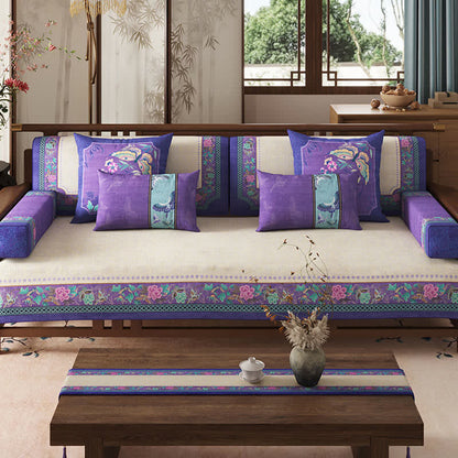 Sofabezug mit orientalischem Vintage-Blumenmuster - image 1