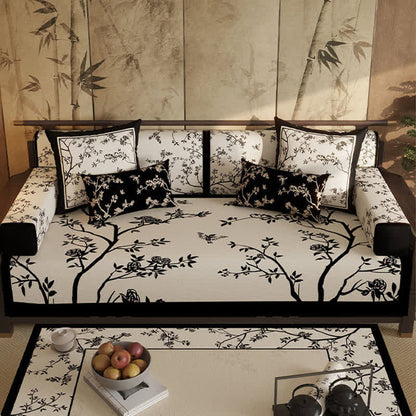 Sofabezug im Vintage-Stil mit orientalischen Zweigen und Blumen - image 3