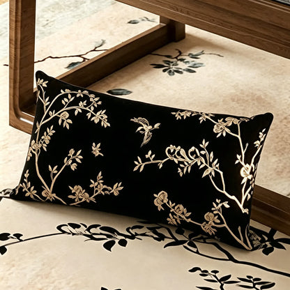 Sofabezug im Vintage-Stil mit orientalischen Zweigen und Blumen - Dekokissen - 30cm x 50cm - image 6