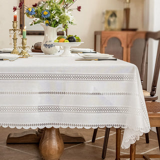 Rustikale Tischdecke aus Tausend-Weizen-Spitze - 140cm x 300cm - image 0