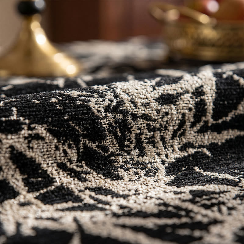 Vintage-Tischdecke aus Bambus-Jacquard mit Quasten - image 5