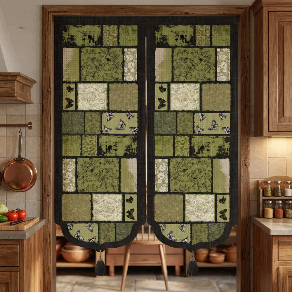 Retro-Patchwork-Raumteiler-Türvorhang - image 3