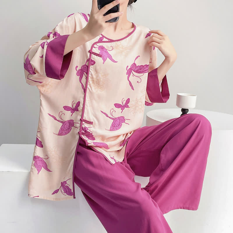 Artsitic Butterfly Loungewear-Set im östlichen Stil - image 1