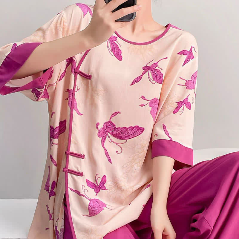 Artsitic Butterfly Loungewear-Set im östlichen Stil - image 3