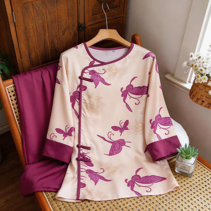 Artsitic Butterfly Loungewear-Set im östlichen Stil - image 8