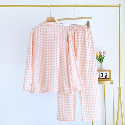 Gingham-Pyjama-Set aus reiner Baumwolle - image 2