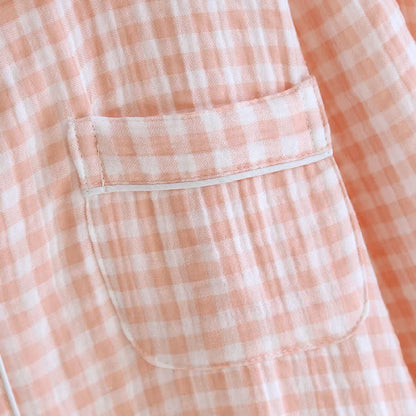 Gingham-Pyjama-Set aus reiner Baumwolle - image 6