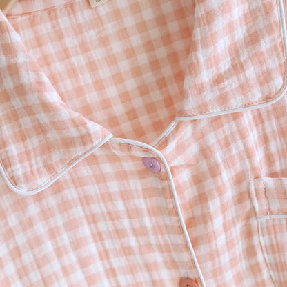 Gingham-Pyjama-Set aus reiner Baumwolle - image 5