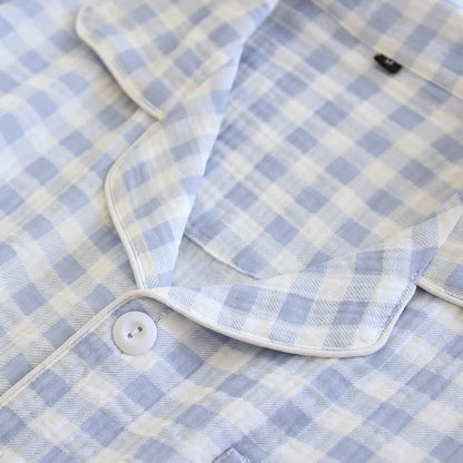 Partner-Pyjamas aus kariertem Baumwollgaze - image 10