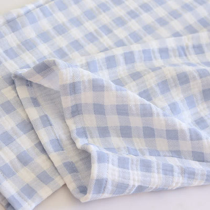 Partner-Pyjamas aus kariertem Baumwollgaze - image 16