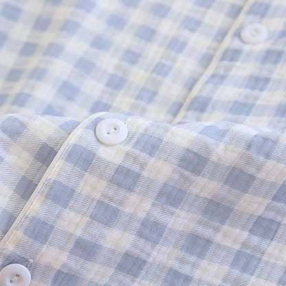 Partner-Pyjamas aus kariertem Baumwollgaze - image 12