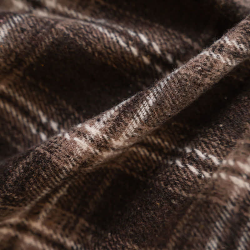 Vorhang im Vintage-Stil mit Karomuster und Quasten - image 15