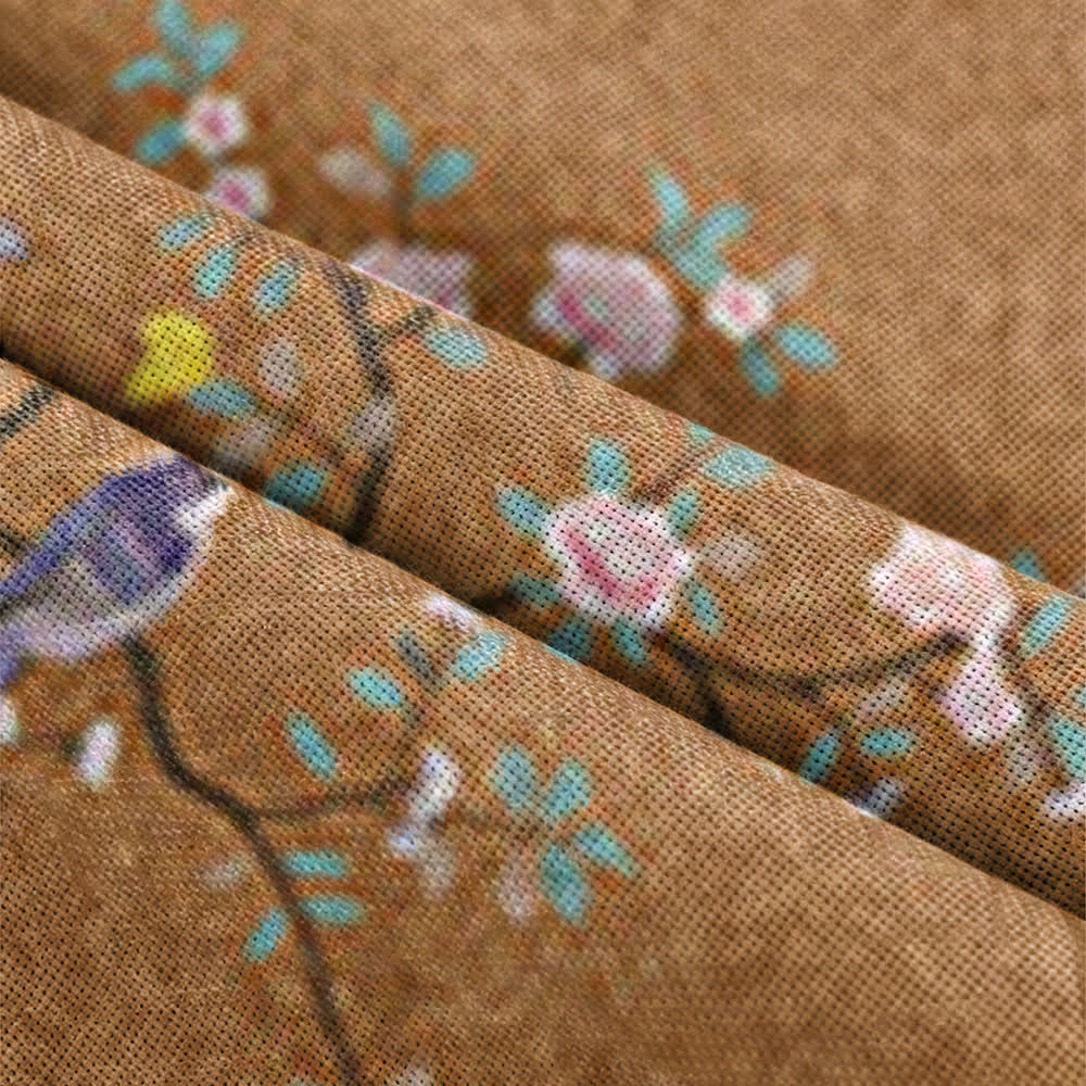 Raumteiler-Türvorhang mit Blumen- und Vogelmotiv - image 10