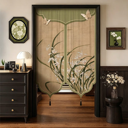 Türvorhang im orientalischen Orchideen-Stil - Ein Stück - 100cm x 150cm - image 5