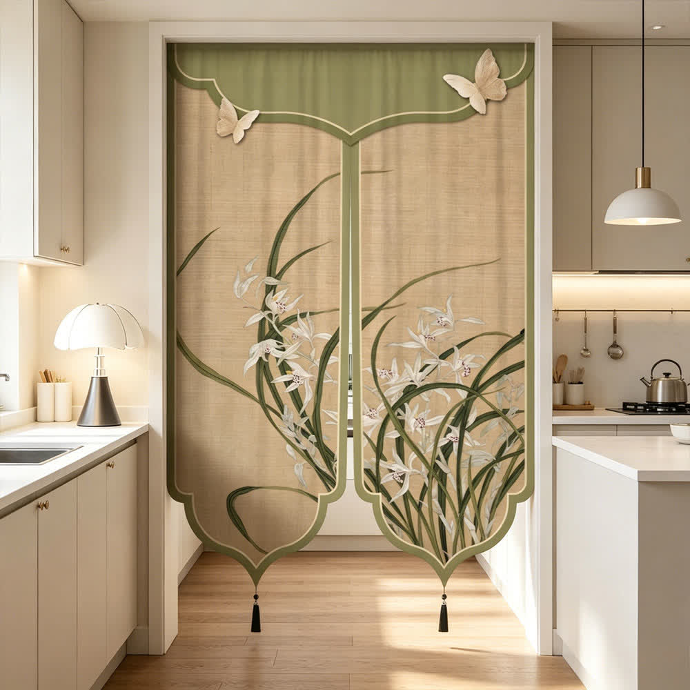 Türvorhang im orientalischen Orchideen-Stil - image 3