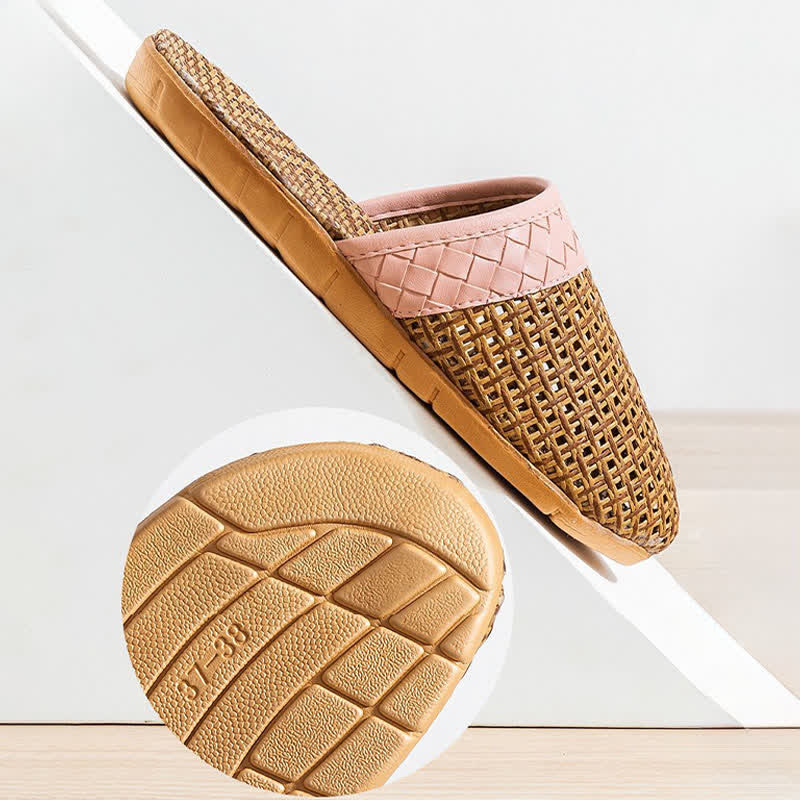Hausschuhe aus Naturrattan mit Anti-Rutsch-Funktion - image 7