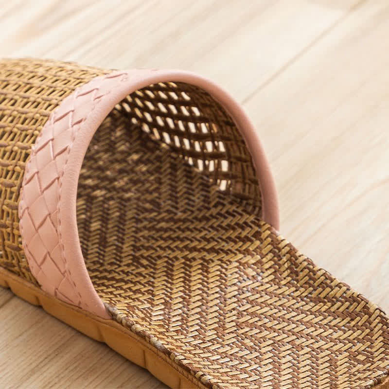 Hausschuhe aus Naturrattan mit Anti-Rutsch-Funktion - image 5