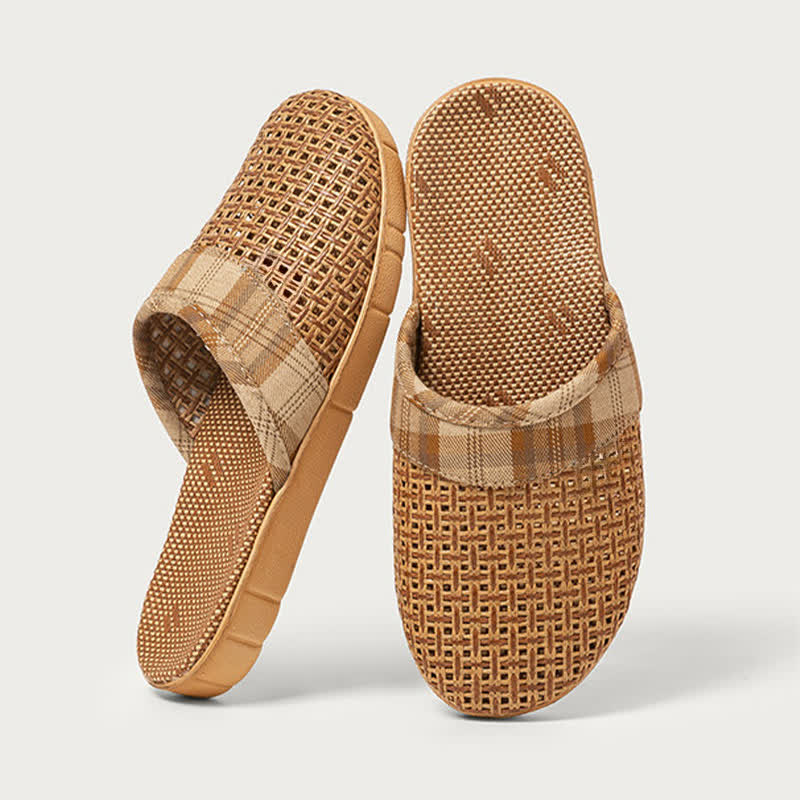 Rattan-Hausschuhe, geruchsabweisend - Khaki - 3XL - image 9