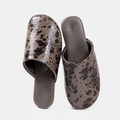 Hausschuhe mit Vintage-Marmormuster - Grau - 2XL - image 10