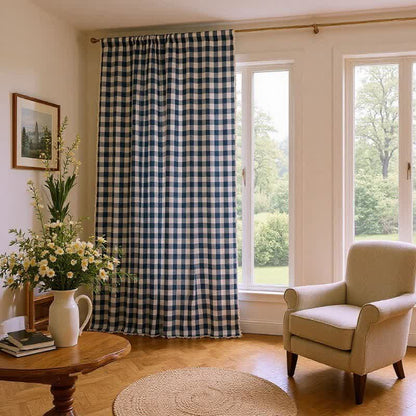 Karogardine im Landhausstil mit Quasten - image 19