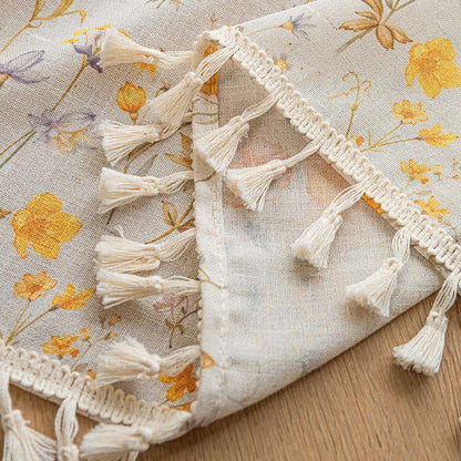 Halbtransparenter Küchenvorhang mit Blumenmuster - image 7