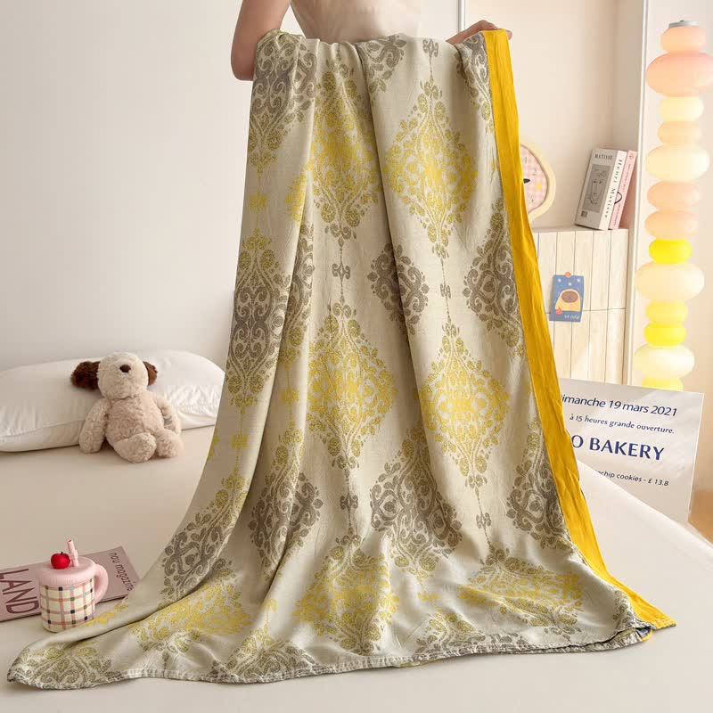Sommerdecke aus Bambusfaser mit Vintage-Muster - image 4