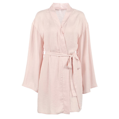 Kimono-Set in einfarbigem Rosa - image 4