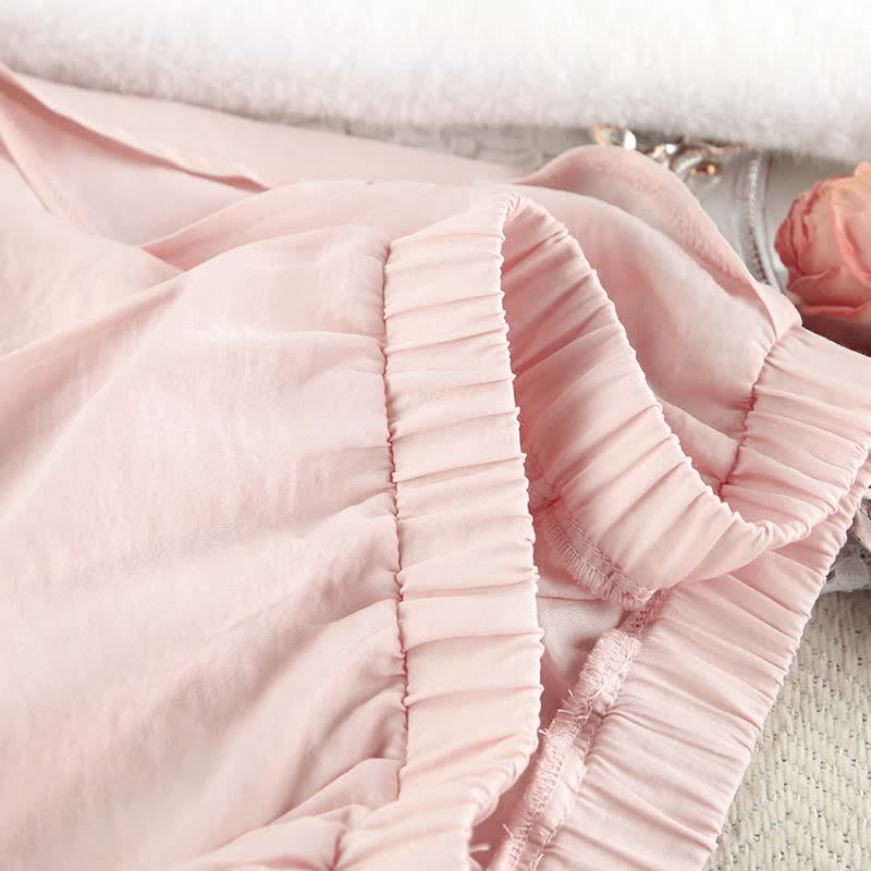 Kimono-Set in einfarbigem Rosa - image 8