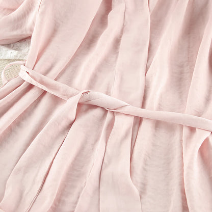 Kimono-Set in einfarbigem Rosa - image 6