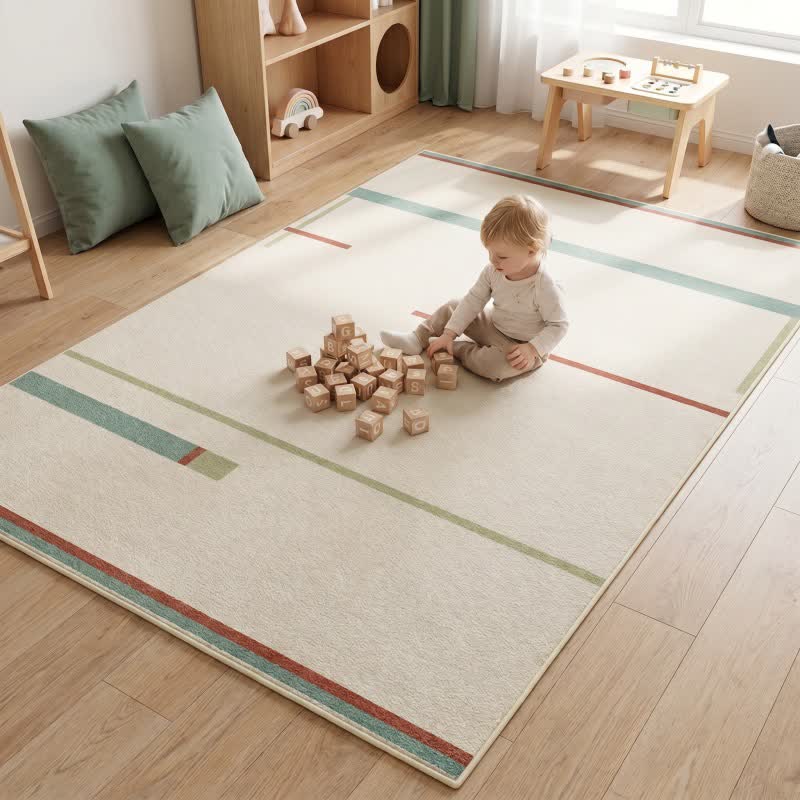 Minimalistischer linearer Kinderteppich - image 1