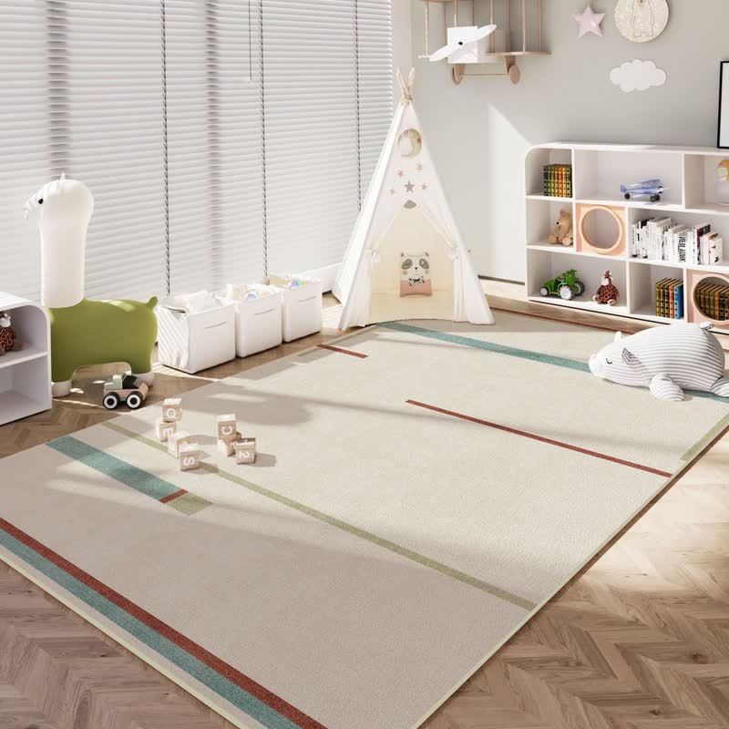 Minimalistischer linearer Kinderteppich - 200cm×350cm - image 0
