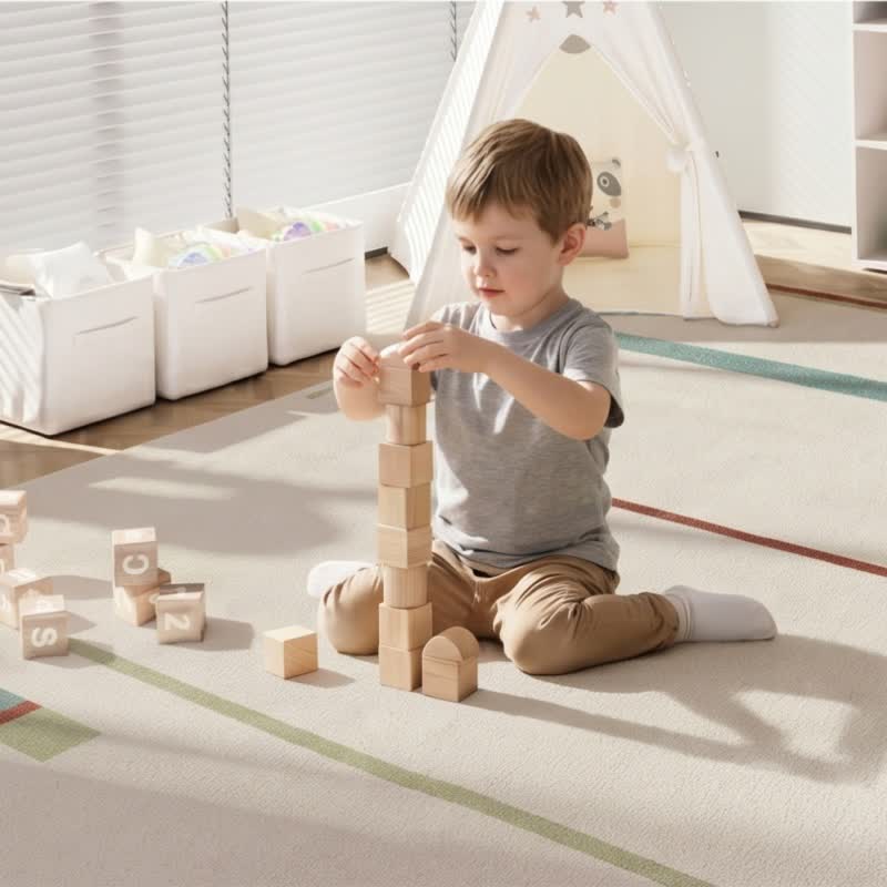 Minimalistischer linearer Kinderteppich - image 6