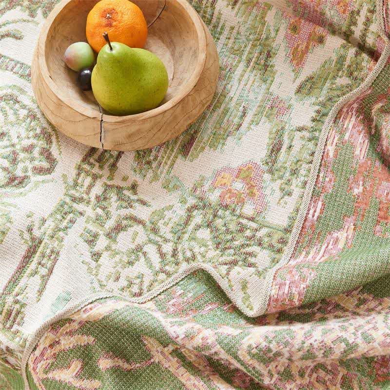 Patchwork-Steppdecke aus Baumwollgaze mit Blumenmuster - image 4