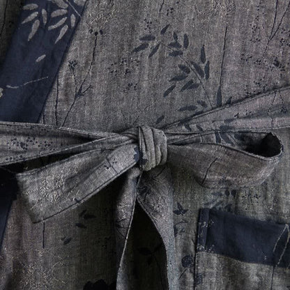 Kimono-Bademantel aus Bio-Baumwolle mit Gartenblumenmuster - image 30