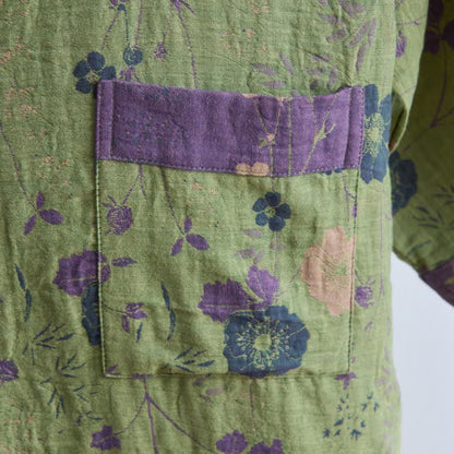 Kimono-Bademantel aus Bio-Baumwolle mit Gartenblumenmuster - image 21