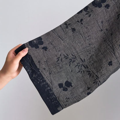 Kimono-Bademantel aus Bio-Baumwolle mit Gartenblumenmuster - image 26