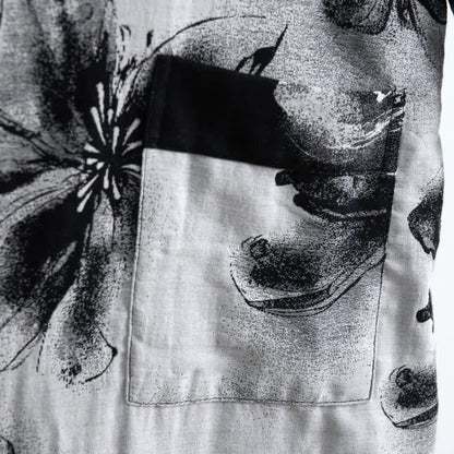 Kimono-Bademantel aus Bio-Baumwolle mit Aquarellblumenmuster - image 34