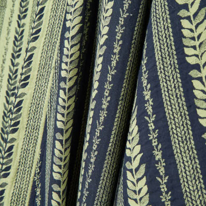 Kimono-Bademantel aus Baumwollgaze mit Blattstreifen - image 7