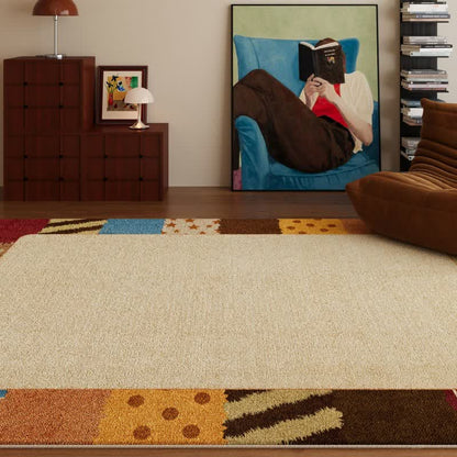Retro-Patchwork-Teppich mit Bordüre - 200cm×300cm - image 0