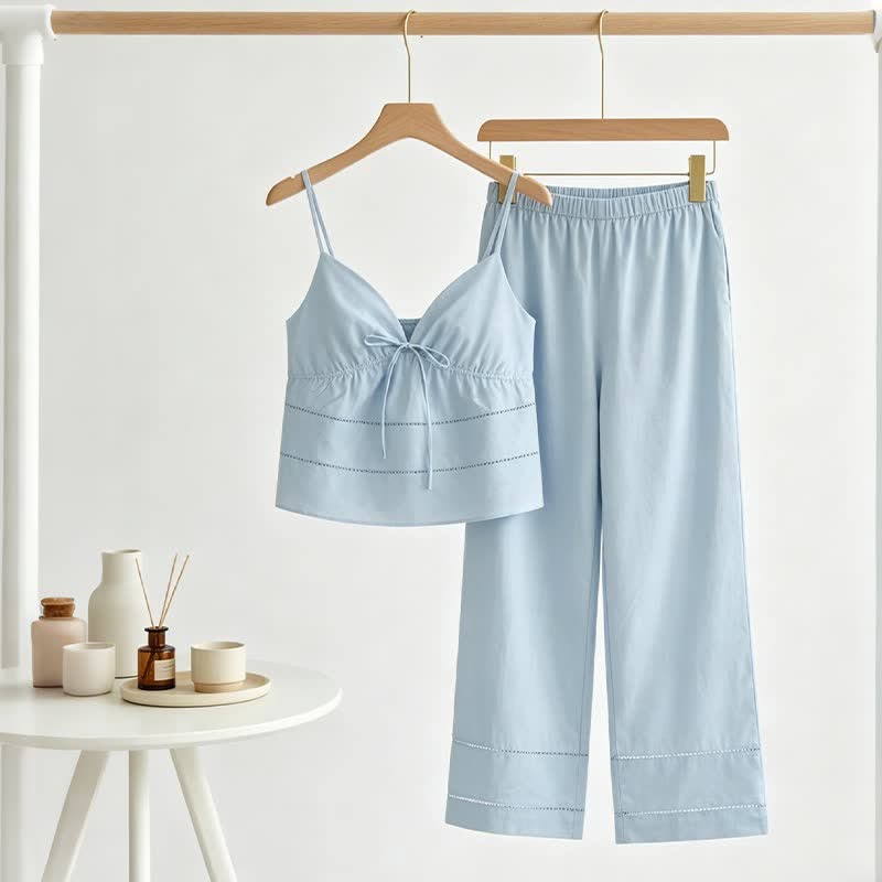 Lounge-Set aus Camisole und Hose - Blau - 3XL - image 0