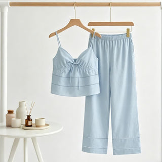 Lounge-Set aus Camisole und Hose - Blau - 3XL - image 0