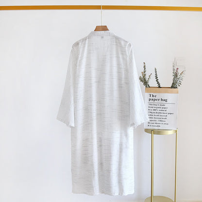 Unisex Kimono-Bademantel aus Baumwollgaze - image 4
