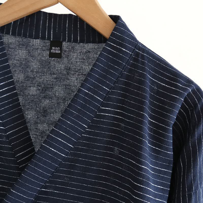 Unisex Kimono-Bademantel aus Baumwollgaze - image 13