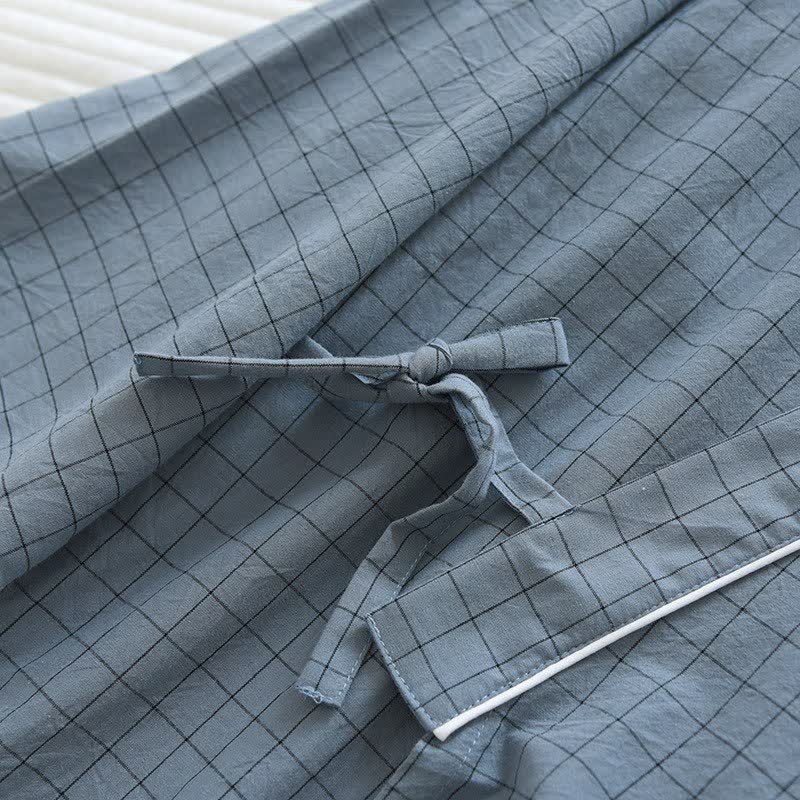Partner-Pyjamas aus Baumwolle im Kimono-Stil - image 4