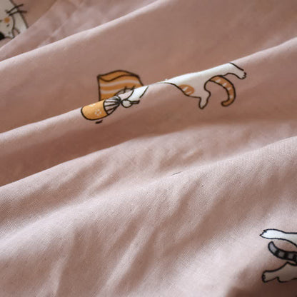 Partner-Kimono aus Baumwolle mit Katzenmotiv - image 10