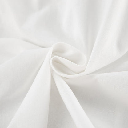 Weißes Baumwoll-Loungewear-Kleid mit Bindekragen - image 5