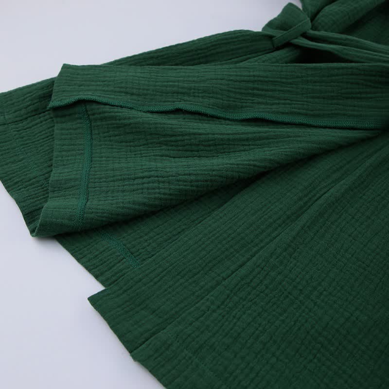 Kimono-Pyjama aus einfarbigem Baumwollgaze - image 11