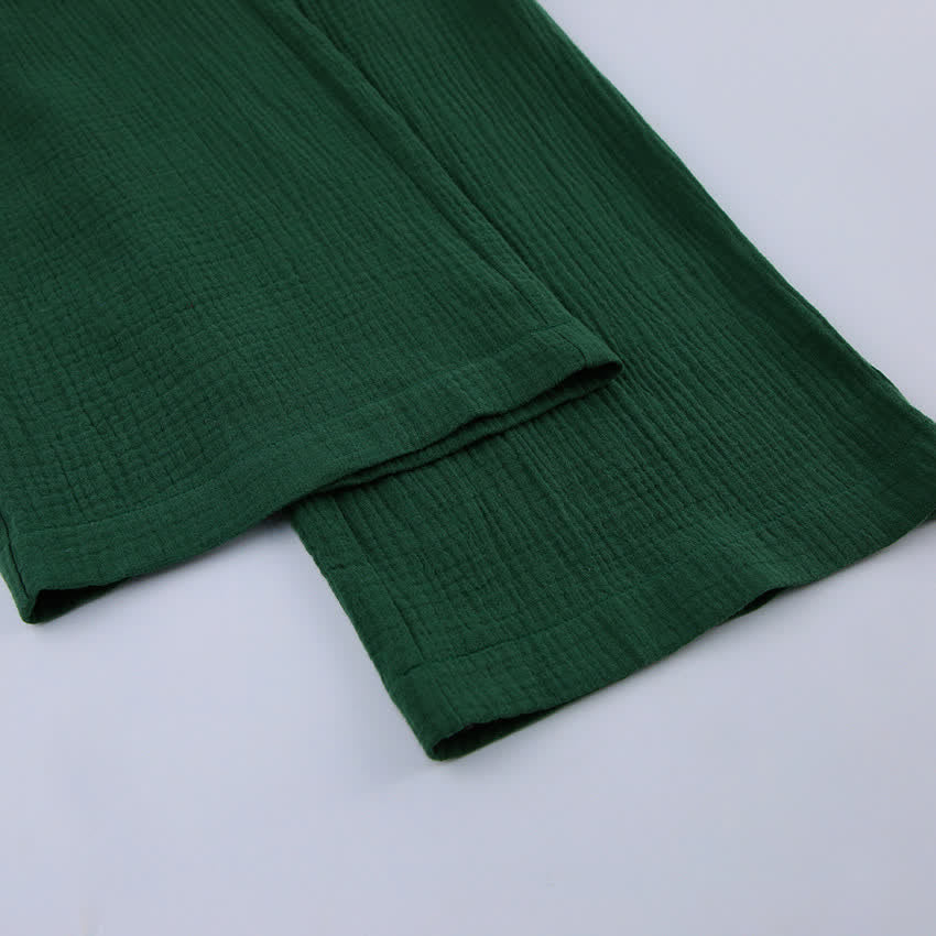 Kimono-Pyjama aus einfarbigem Baumwollgaze - image 14