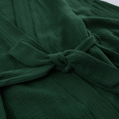 Kimono-Pyjama aus einfarbigem Baumwollgaze - image 12