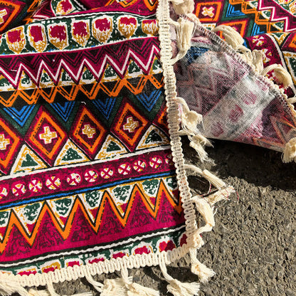 Boho-Picknickdecke im Ethno-Stil mit Quasten - image 5